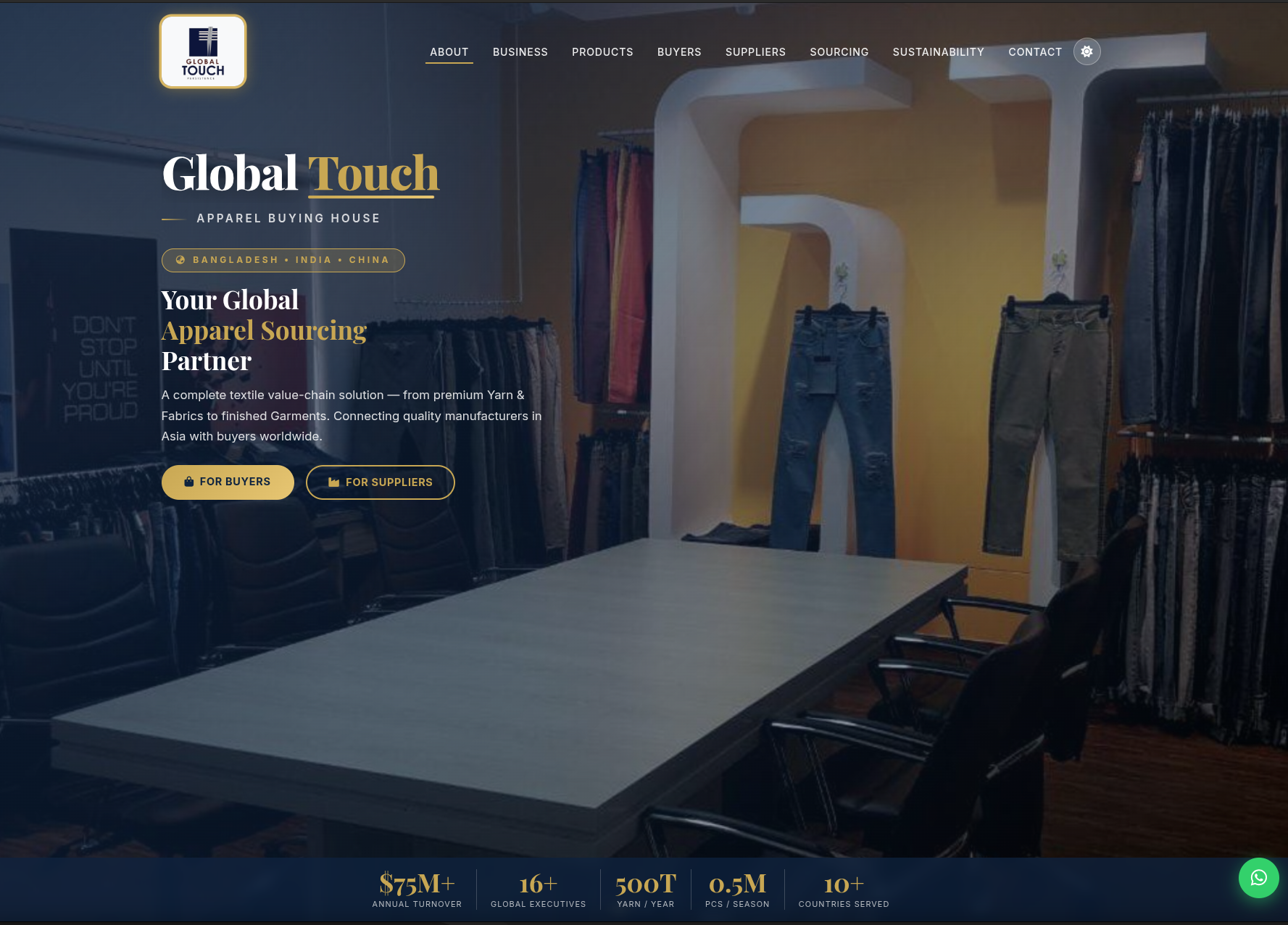 Global Touch website preview