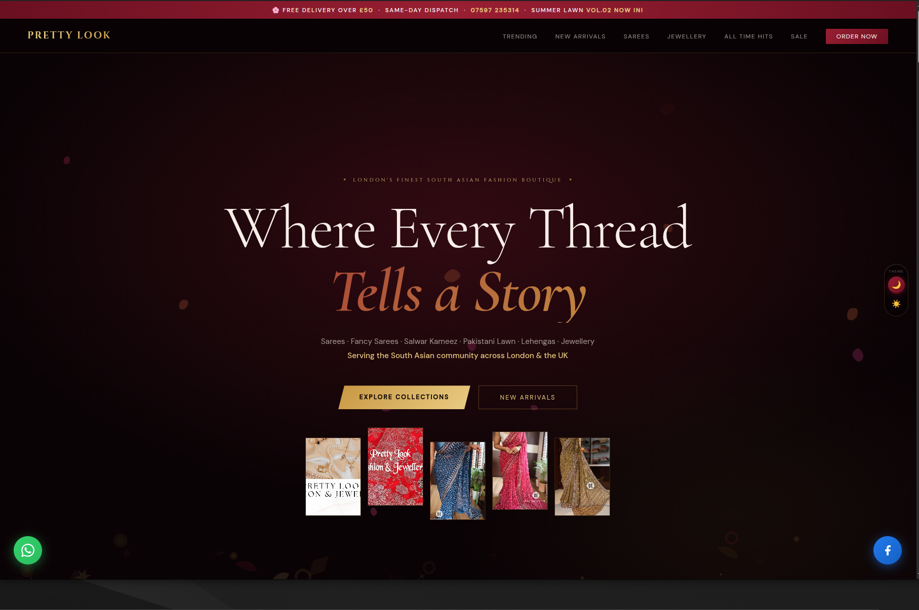 Pretty Look website preview